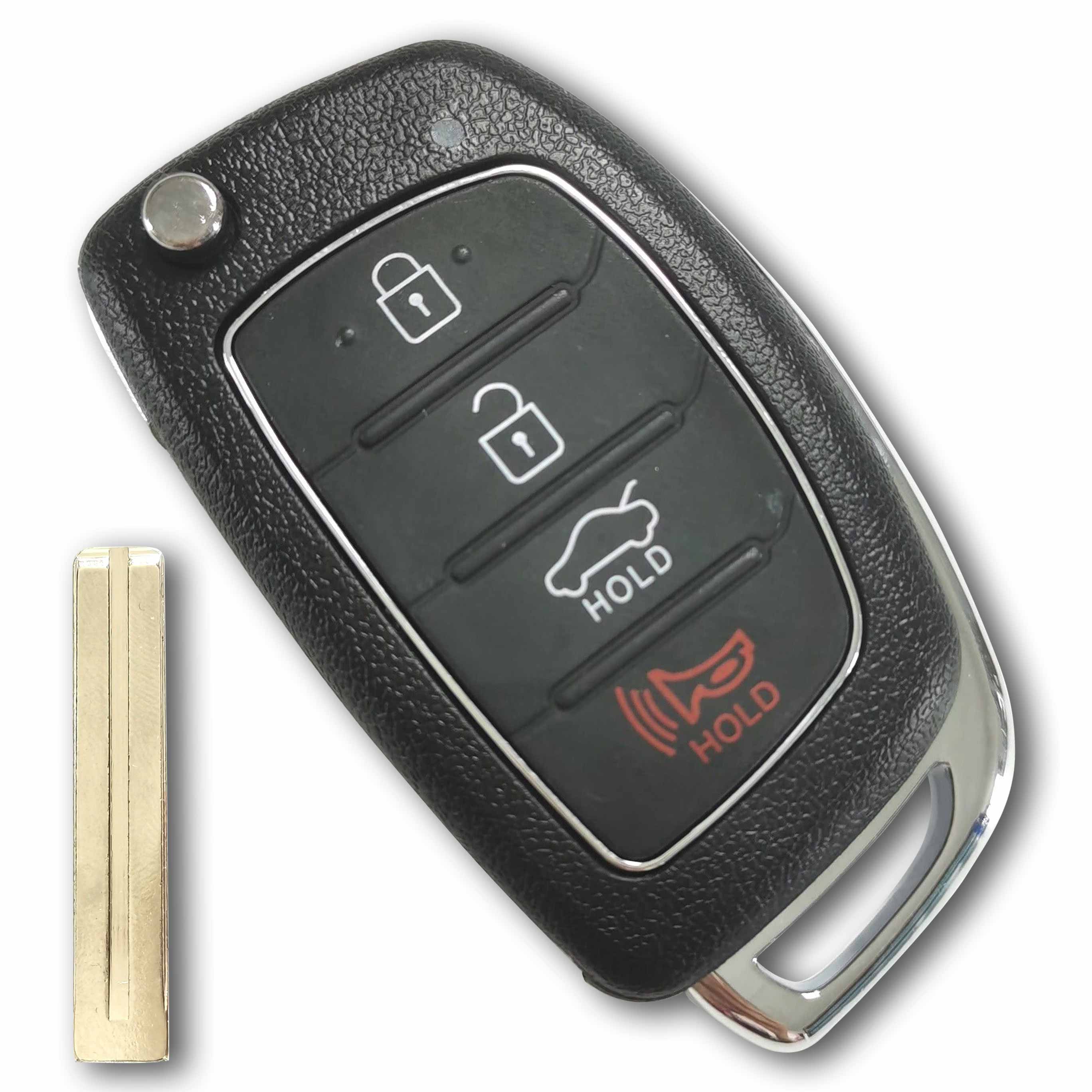 433 MHz  Flip Remote Key for 2017 ~ 2020 Hyundai Sonata / 95430-C1210 / No Chip