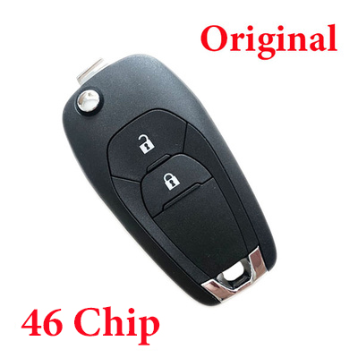 Original Remote Flip Key 2 Button 434mhz for Chevrolet Auto Car Key Fob Remote with 46 Chip