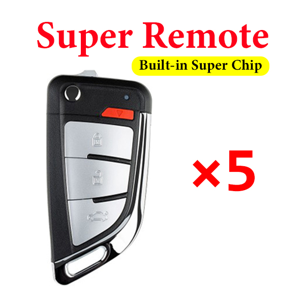Xhorse XEKF20EN Super Remote Knife Flip 4 Buttons Built-in Super Chip - Pack of 5