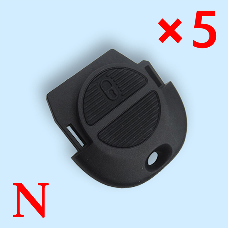 2 Buttons Key Shell for Nissan without Blade 5 pcs