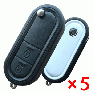 Flip Remote Key Shell Case 2 Button for MG3 1.3 with MG Logo - 5pcs