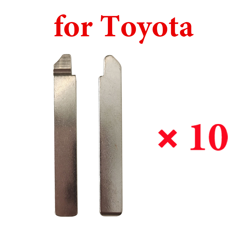 124# Blank Key Blade For Toyota 2015 Corolla Flip Remote Key Blade Replacement KEY BLADE- Pack of 10