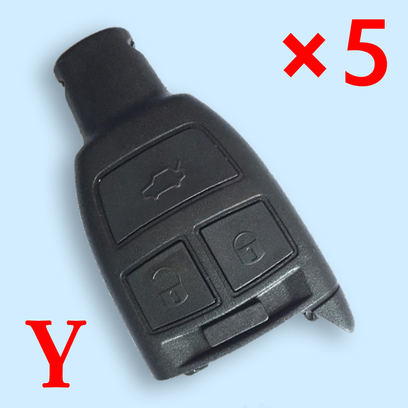 Smart Remote Key Shell 3 Button for Fiat Croma - pack of 5 