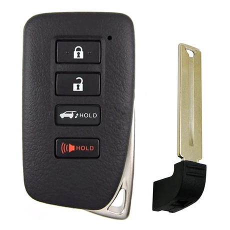 [LEX] 3+1 Button FSK315 MHz Full-Intelligence Remote Key (SUV) / Board 2110 / 8A CHIP / FCC ID: HYQ14FBA / TOY12 / for Lexus_NX300 NX300 (Sanding Surface)