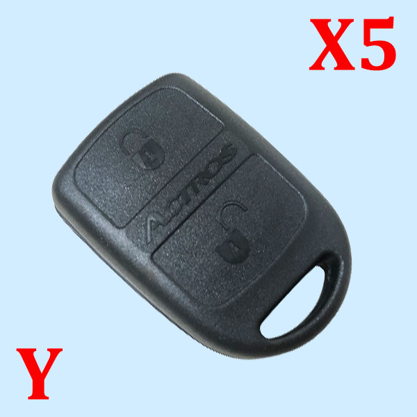 2 Buttons Key Shell for Benz ( Pack of 5 )