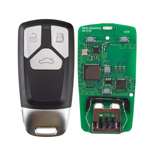 KEYDIY MLB26 MLB Audi Style 3 Buttons Universal Smart Remote PCB 434 Mhz OEM Solution+ Key Shell Full Key Works with KD-MP/ KD-X4/ Xhorse MLB Tool