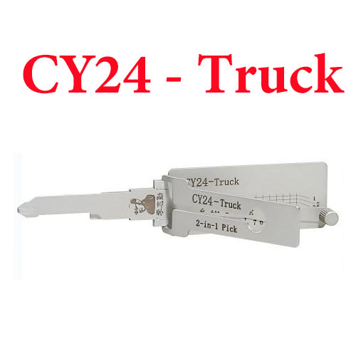 Original Lishi Chrysler Truck Anti Glare 2-in-1 Pick & Decoder 8-Cut CY24 / Y157 / Y159 - Frosted Type