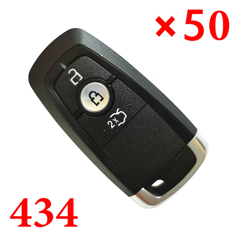 3 Buttons 433 MHz Flip Remote Key for 2017 Ford - ID49  - Pack of 50