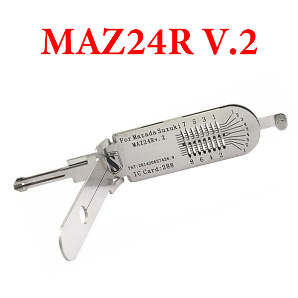 Super Auto Tools MAZ24R V.2 For Mazda Cars Decoder and Pick Similar As LISHI China Supplies Locksmith Lock Pick