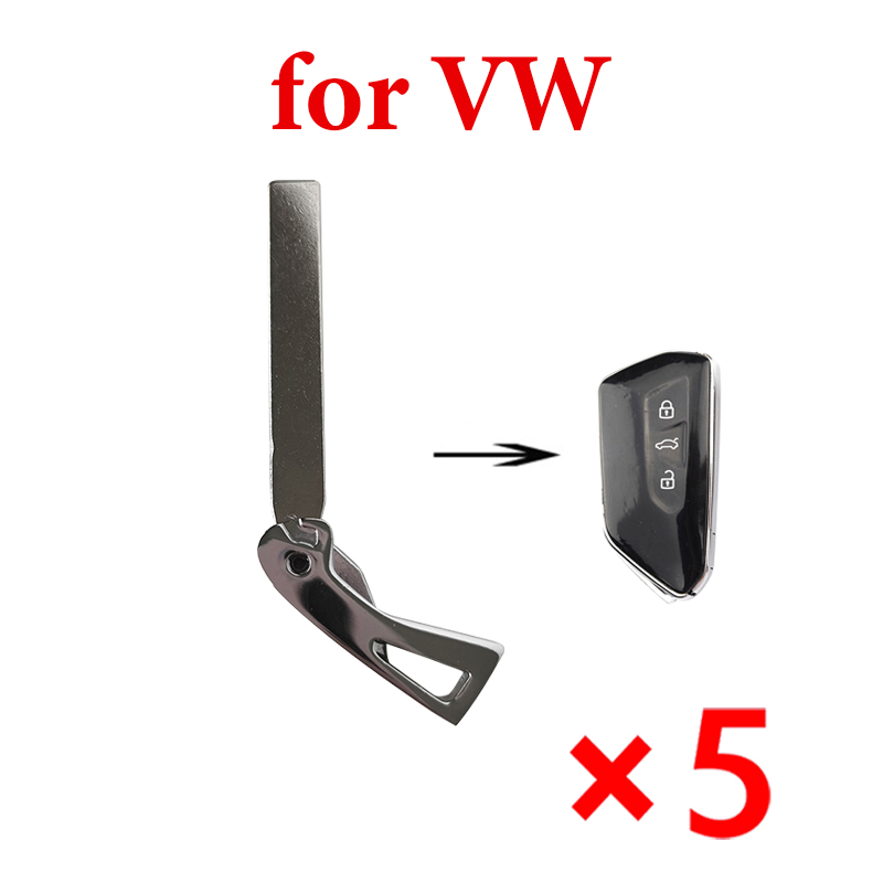 Smart Remote Key Blade for for Volkswagen VW 2020-pack of 5
