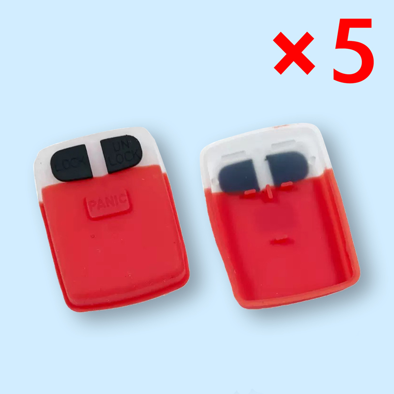 3 Buttons Rubber pad for Toyota Vios key - Pack of 5