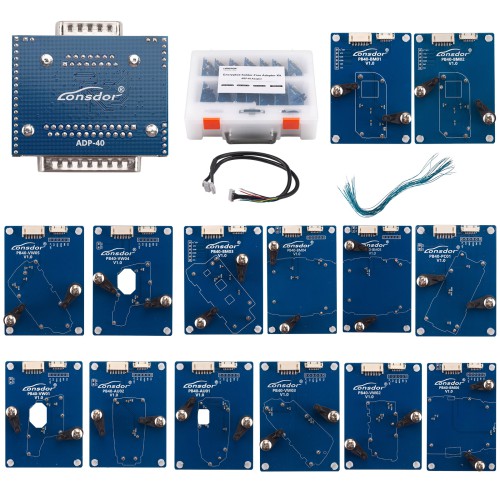 2026 Lonsdor Encrypted Solder-Free Adapter Kit 14pcs for BMW G/U Chassis BDC2/BDC3/BCP and VAG 5C 5D