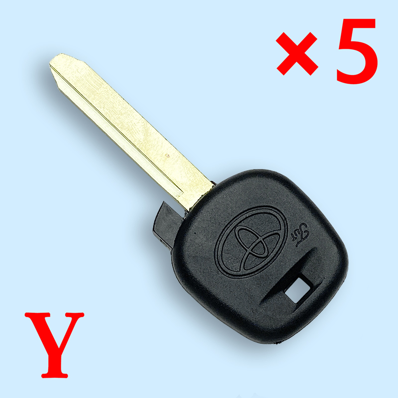 Transponder Key Shell TOY47 for Toyota 5 pcs