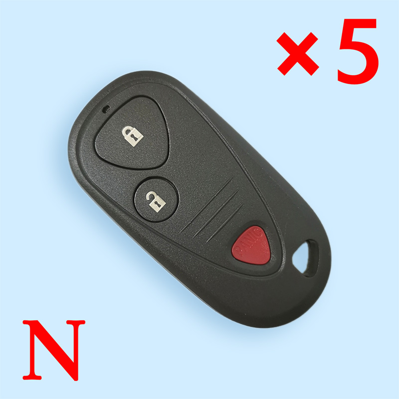 Replacement Remote Key Fob Shell Case 2+1 Buttons for Acura TSX TL RL CL - Pack of 5