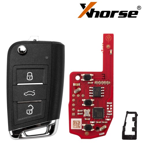 [EU Ship] XHORSE XKMQB5EN/ XKDM05EN VW MQB 2nd Generation Smart Key 3 Buttons Universal Remote Key - Pack of 5