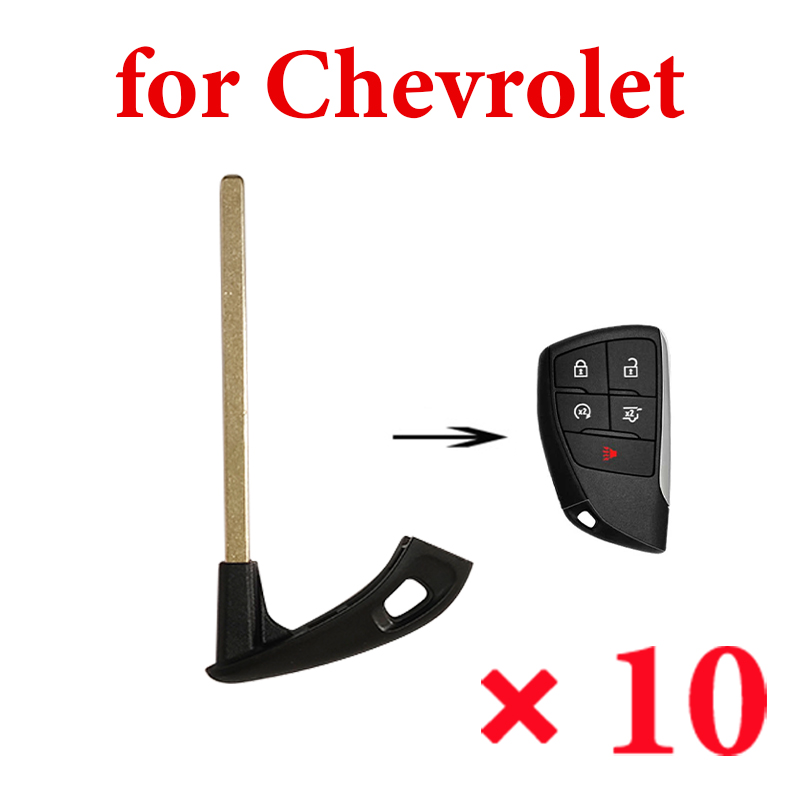 Emergency Smart Key Blade for Chevrolet Caddilac Buick - Pack of 10