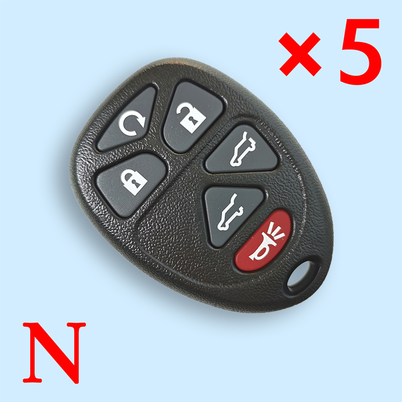Remote Shell 6 Button for Buick - pack of 5 