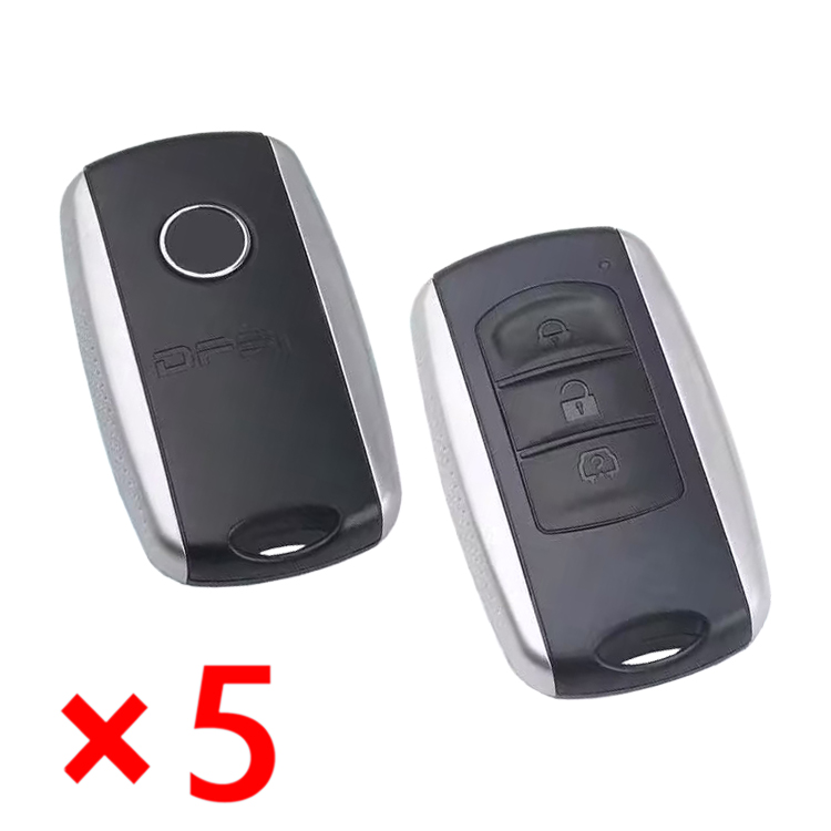 3 Buttons Flip Remote Key Shells For DongFeng Glory 580 - 5 pcs