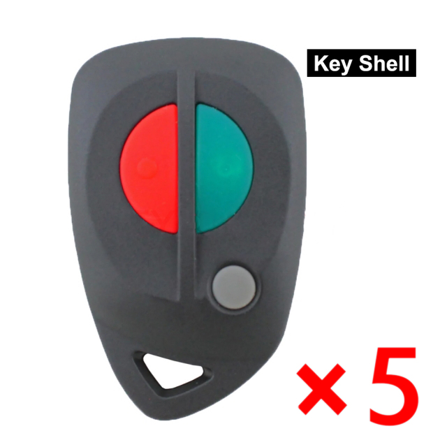 Remote Key Shell Case 2 Button for Mitsubishi Verada Magna 1999 2000 2001 2002 2003 2004 2005 2006- pack of 5 
