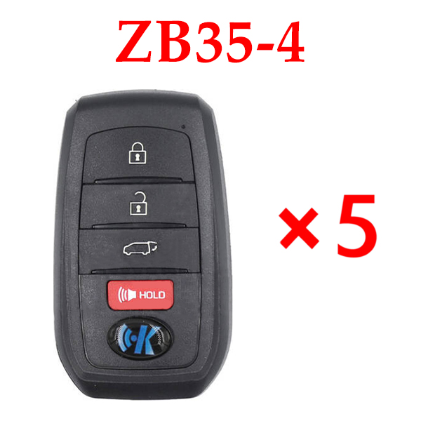 Universal  ZB35-4 KD KeyDIY Universal Smart Key - Pack of 5
