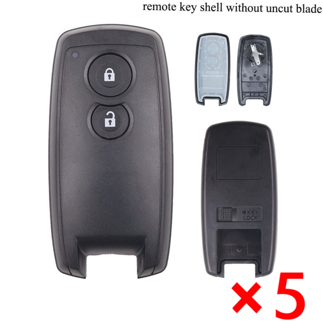 Remote Key Shell 2 Button for Suzuki - pack of 5 