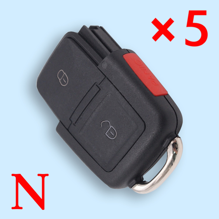 Remote Key Shell 2+1 Button for VW- pack of 5 