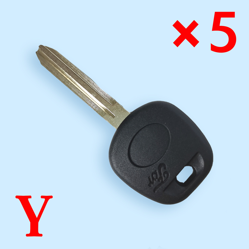 New Version TOY43 Transponder Key Shell for Toyota with Double Side Logo - Pack of 5