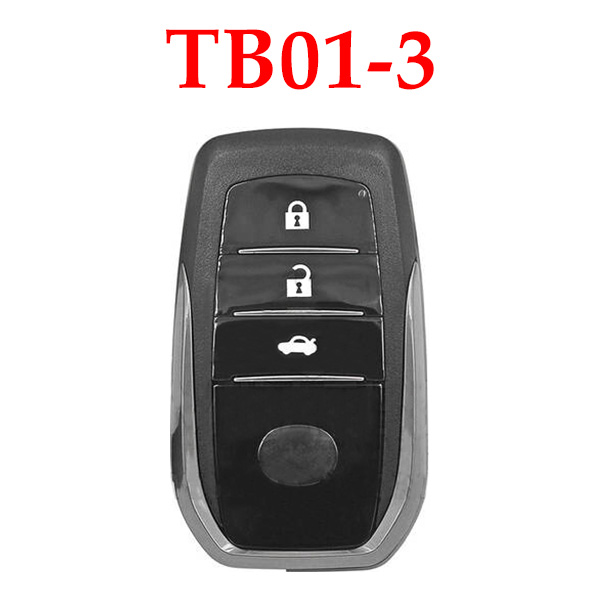 KeyDiy KD TB01-3 Toyota Lexus Universal Smart Remote Key 3 Buttons With 8A Transponder