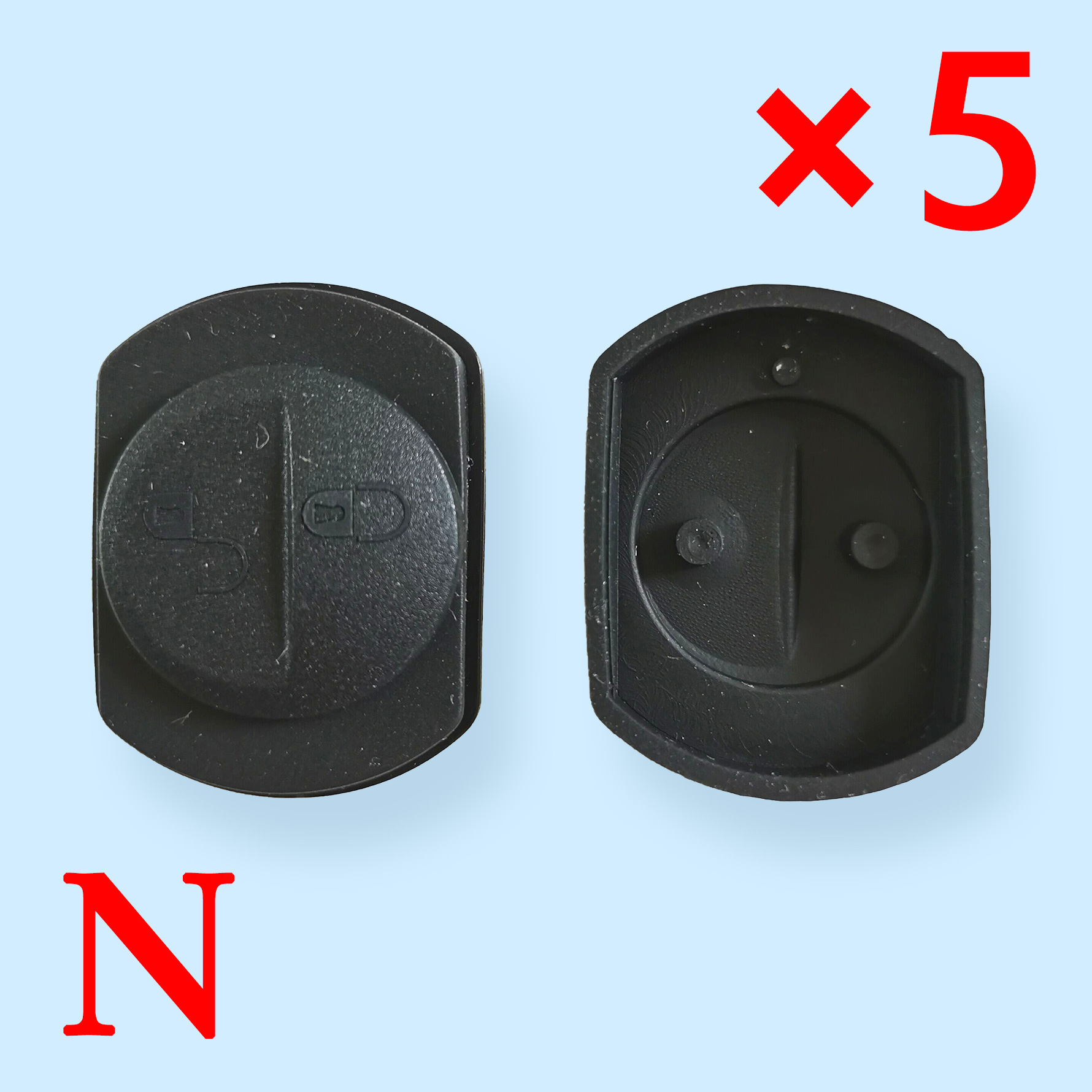2 Buttons Remote Key Shell Cover for Mitsubishi ( 5 pcs )