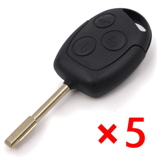 Remote Key Shell 3 Button for Ford FO21- pack of 5 