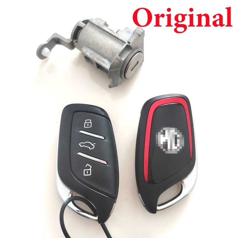 Original New Proximity Smart Key 433MHz ID47 3 Button for MG HS (Red Color) 2 Pcs Remote with a Car Lock