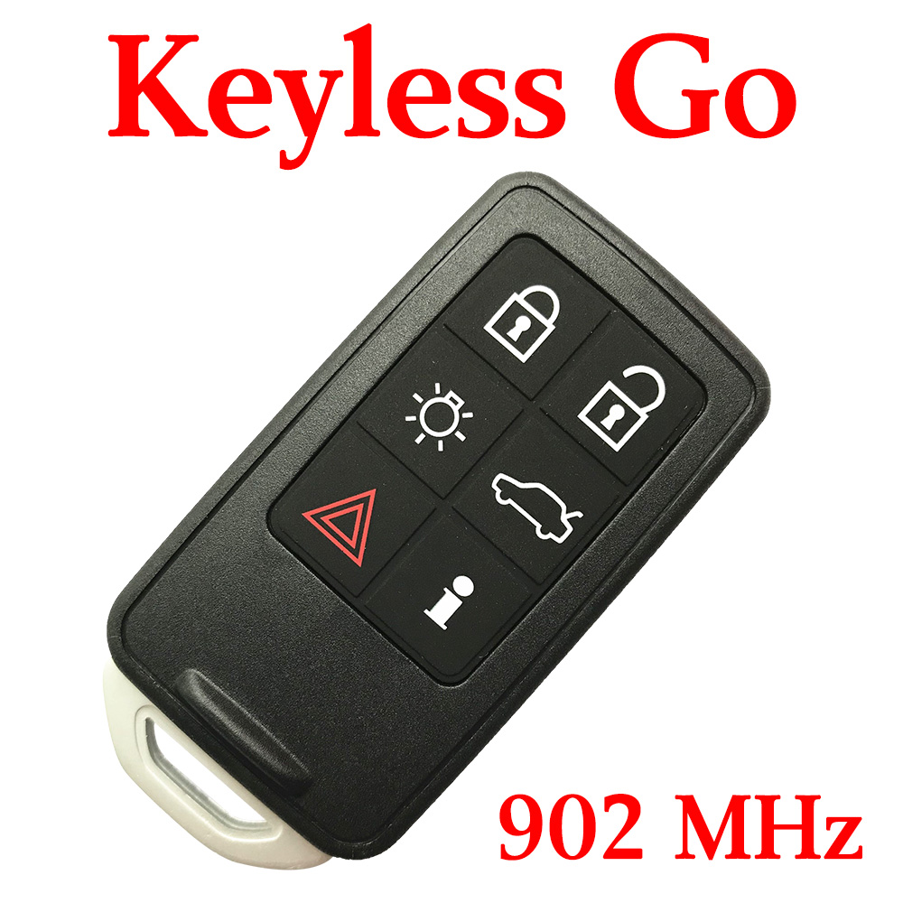 5+1 Buttons 902 MHz Smart Proximity Key for Volvo S60 V60 XC60 S80 - Keyless Go with original PCB