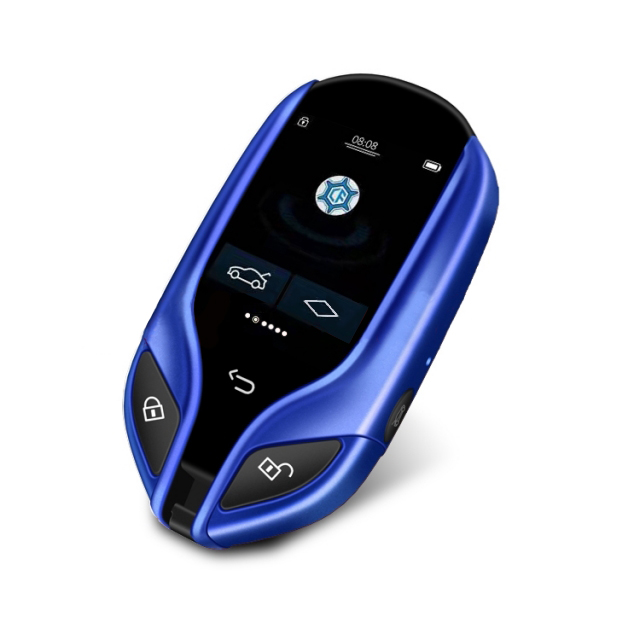 K911 Modified Universal Smart LCD Key Comfortable Entry Auto Lock Keyless Go For Audi/Ford/Mazda/Toyota/Porsche English Blue Color