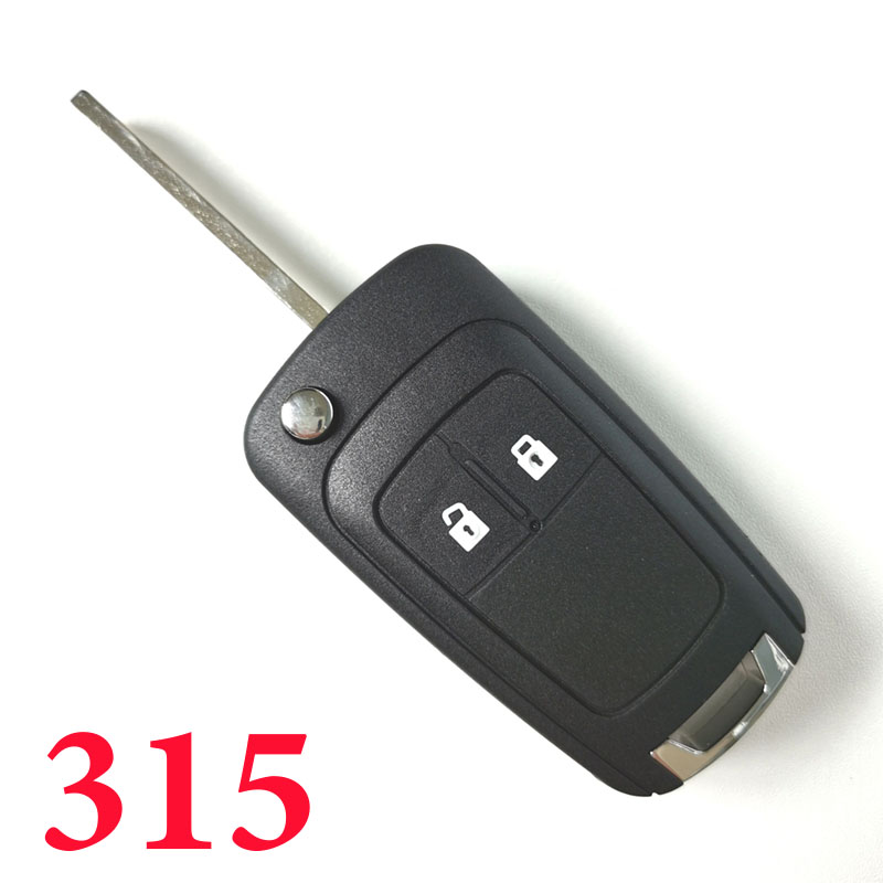 2 Buttons 315 Mhz Flip Remote Key for Buick without Keyless Go Function