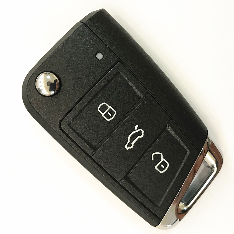 After-Market 434 MHz 3 Buttons MQB Flip Remote Key for VW 
