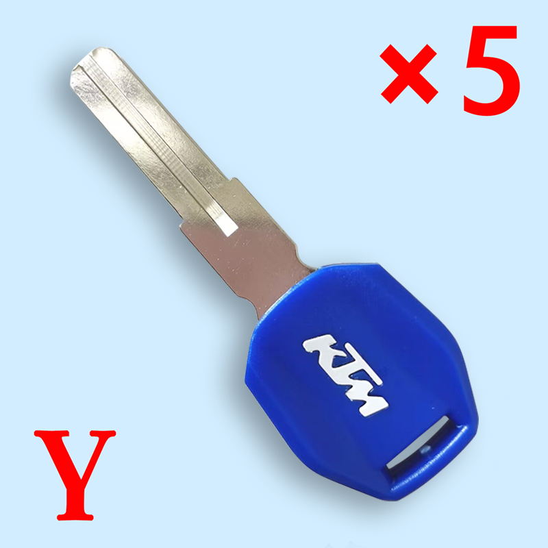 Transponder key shell Blue color for KTM - Pack of 5