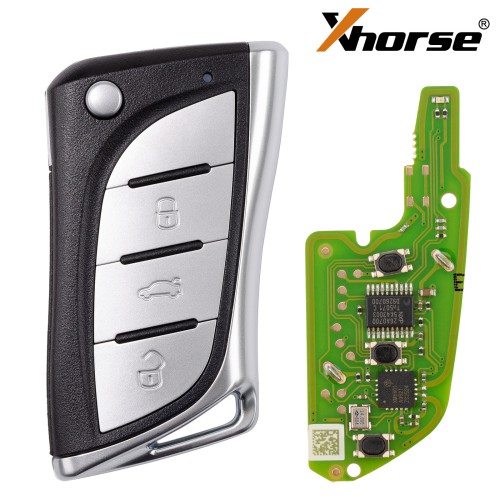 XHORSE XNLEX0EN Universal Wireless Remote Key 3 Buttons for Lexus - Pack of 5