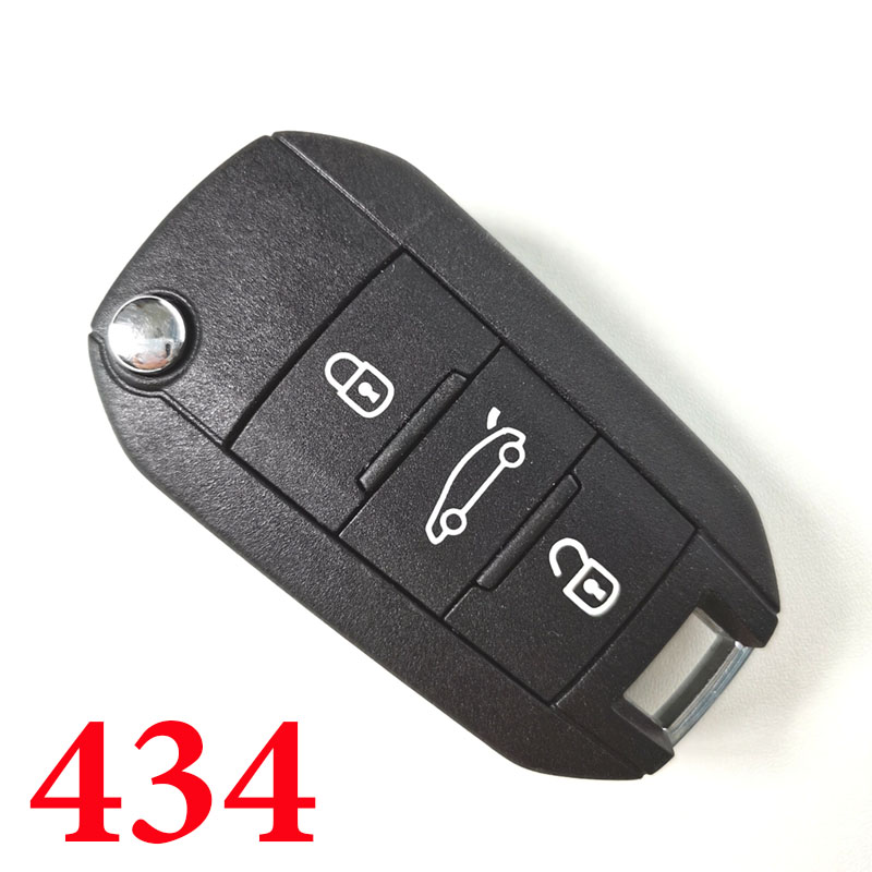 3 Buttons 434 MHz Flip Remote Key for Citroen - With Citroen Logo - ID46