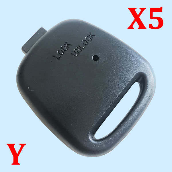 2 Buttons Remote Key Shell with 2B holes on the side  for Toyota - Pack of 5
