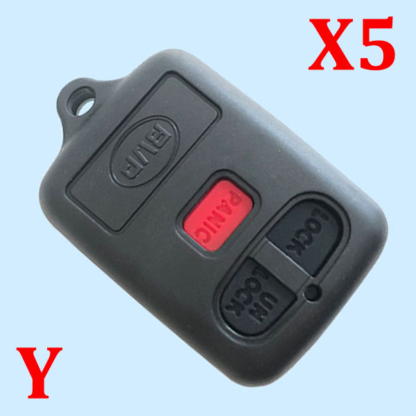 3 buttons key shell for BYD 5 pcs