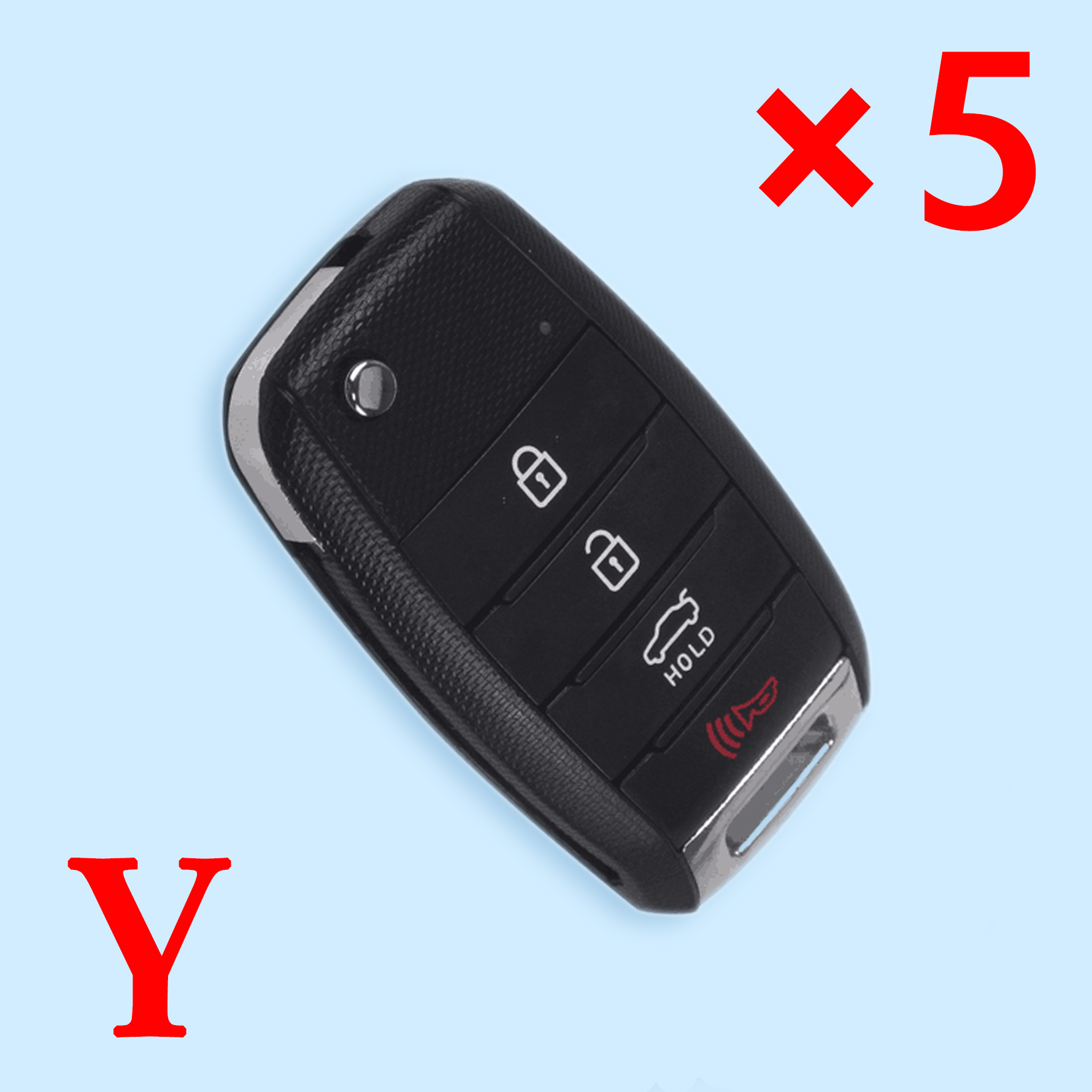 4 Buttons Remote Folding Flid Key Shell For KIA  K3 K5 ----5pcs