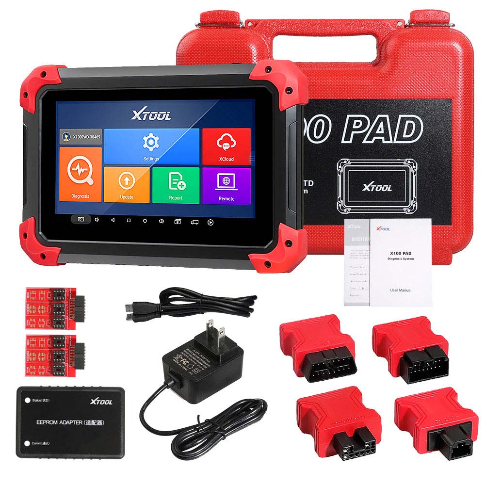 XTOOL X100 PAD Tablet Key Programmer with EEPROM Adapter 