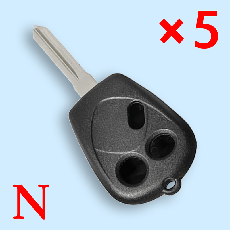 3 Buttons key Shell For Saab - Pack of 5