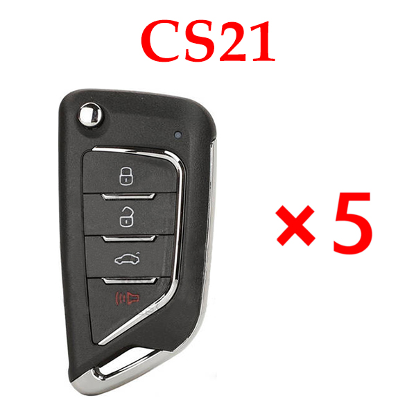 KEYDIY KD CS21 Face to Face Copy Remote Key 4 Buttons 225-915Mhz - pack of 5
