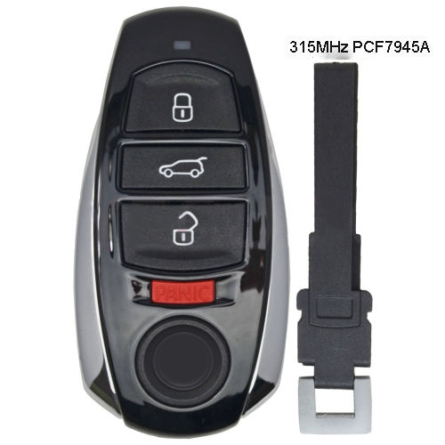 Replacement Remote Key Fob 4B 315MHz PCF7945A for Volkswagen Touareg 2011-2016