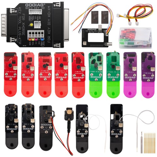 [Ship from US] 2026 GODIAG BCP U KEY BDC2 BDC3 14-in-1 Adapter Kit for 5C/ 5D Encrypted Key Programming & Matching Support KEY TOOL PLUS/IM608/KD-X4 /KYDZ etc