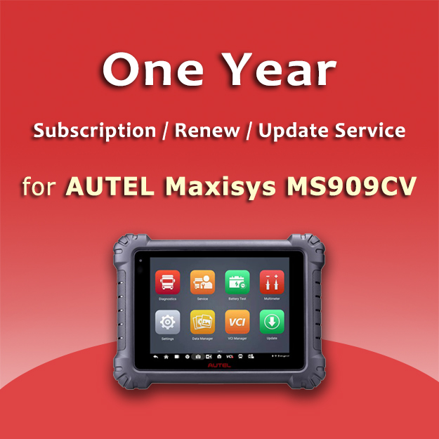 One Year Subscription for Autel Maxisys MS909CV