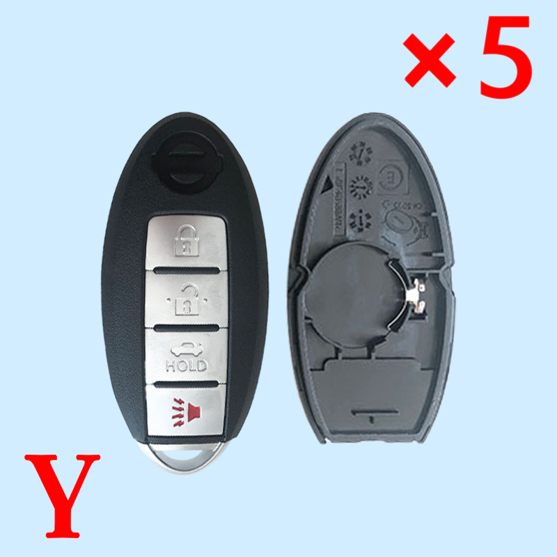 4 Buttons Remote Key Shell for Nissan 5 pcs