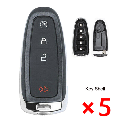 Smart key case 4 button Fob for Ford Edge Explorer Focus Escape Taurus M3N5WY8609- pack of 5 