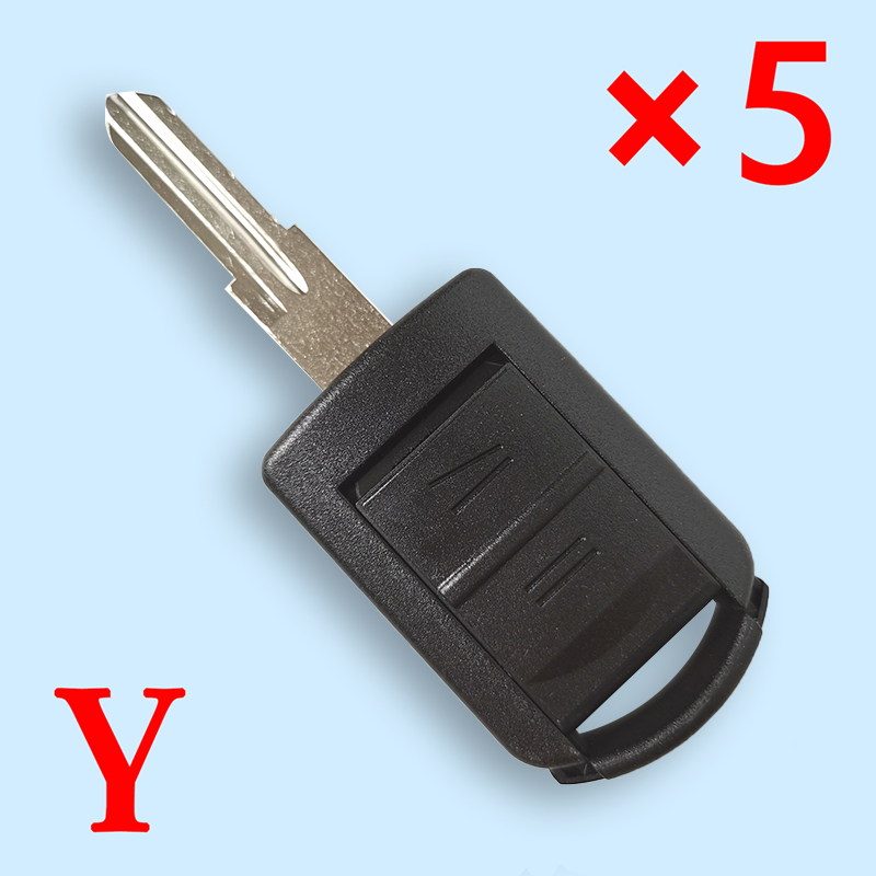 Remote Key Shell 2 Button for OPEL VAUXHALL Corsa Agila Meriva HU46 - pack of 5 